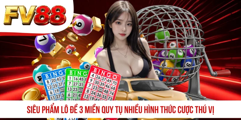 Siêu phẩm lô đề 3 miền quy tụ nhiều hình thức cược thú vị